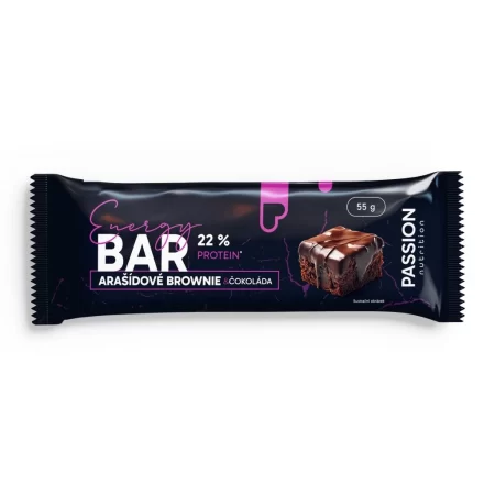 Passion bar Arašídové brownie s hořkou čokoládou 55g